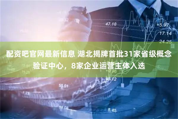 配资吧官网最新信息 湖北揭牌首批31家省级概念验证中心，8家企业运营主体入选